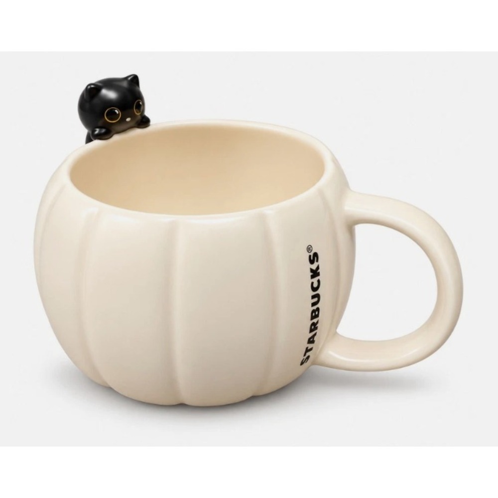 Starbucks Halloween 2026 Black Cat Pumpkin Mug 12oz NEW Limited Edition